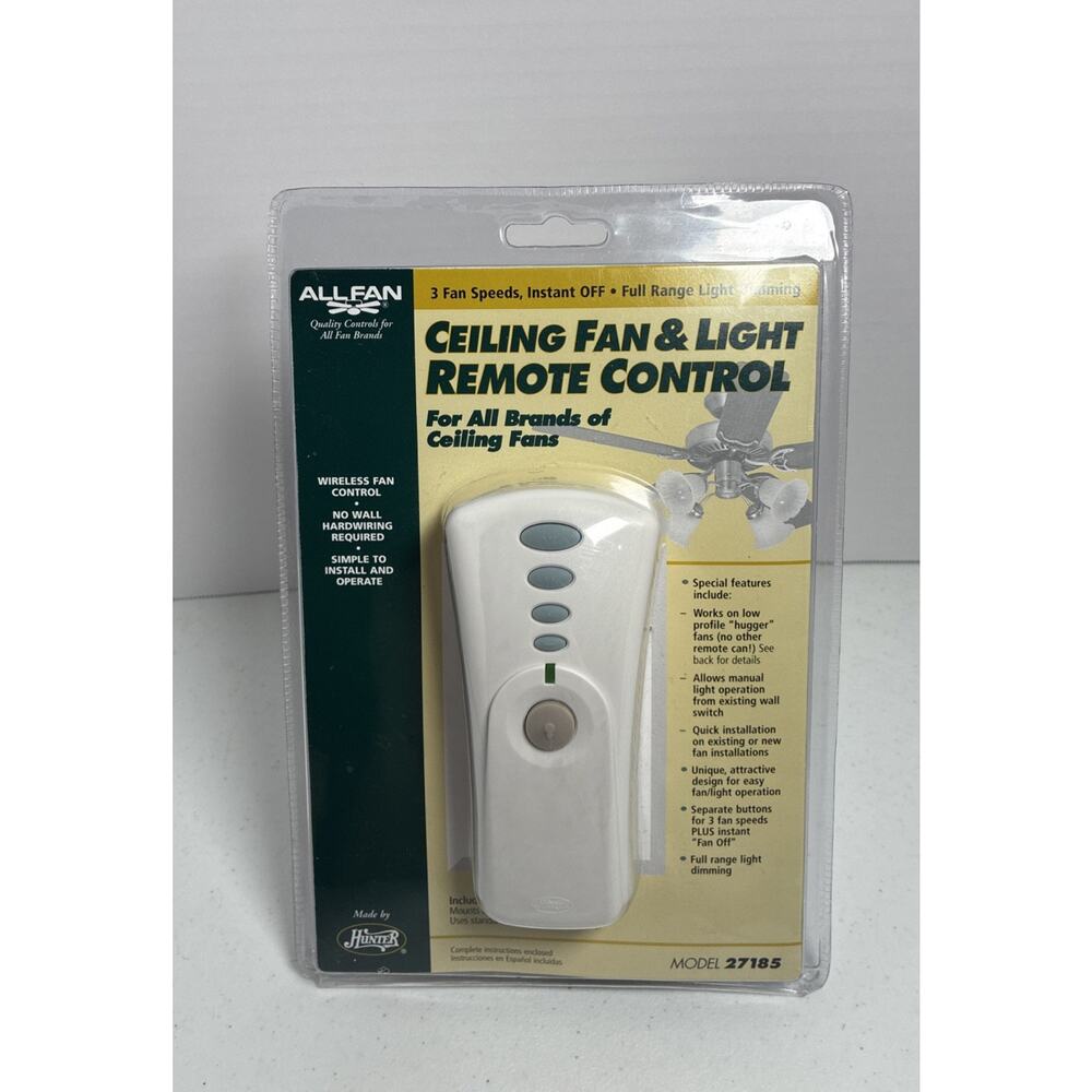 Hunter Ceiling Fan Light Remote Control #27185 BRAND NEW SEALED